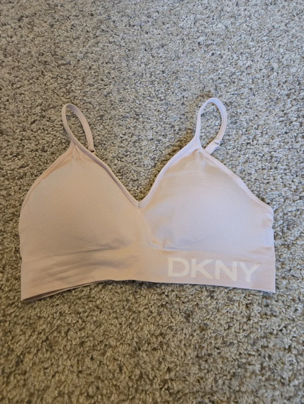 💖DKNY Women's Light Pink Seamless Bralette